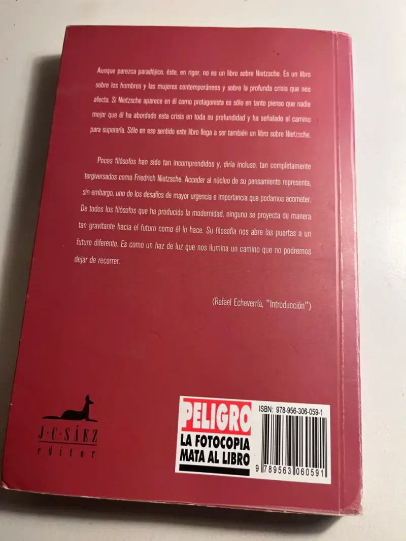 Libro 'Mi Nietzsche', Rafael Echeverría - 2