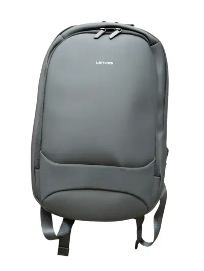 Mochila gris Lenyes - miniatura 1