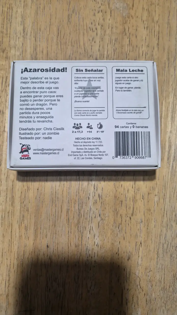 Juego de cartas 'No Lo Testeamos' - 2
