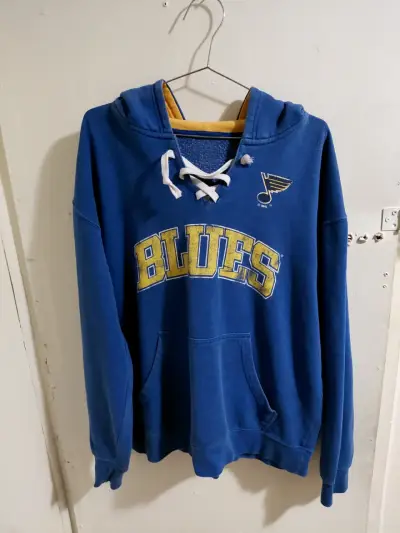 Polerón azul Blues con capucha - miniatura 1