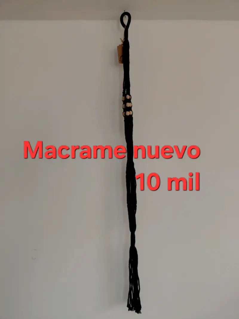 Macramé de pared negro - 1