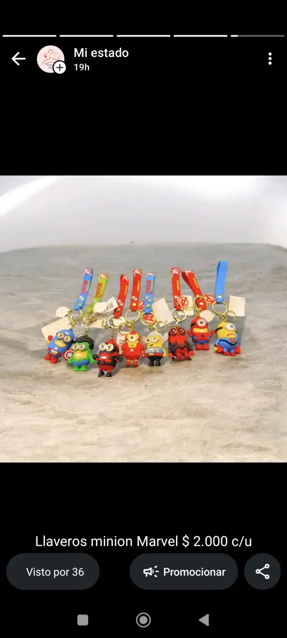 Llaveros Minion Marvel