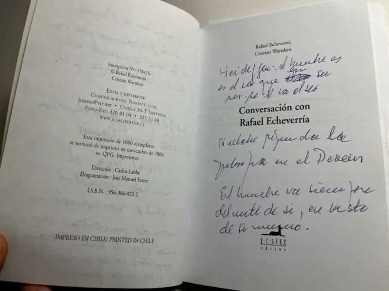 Libro Conversación con Rafael Echeverría - 5