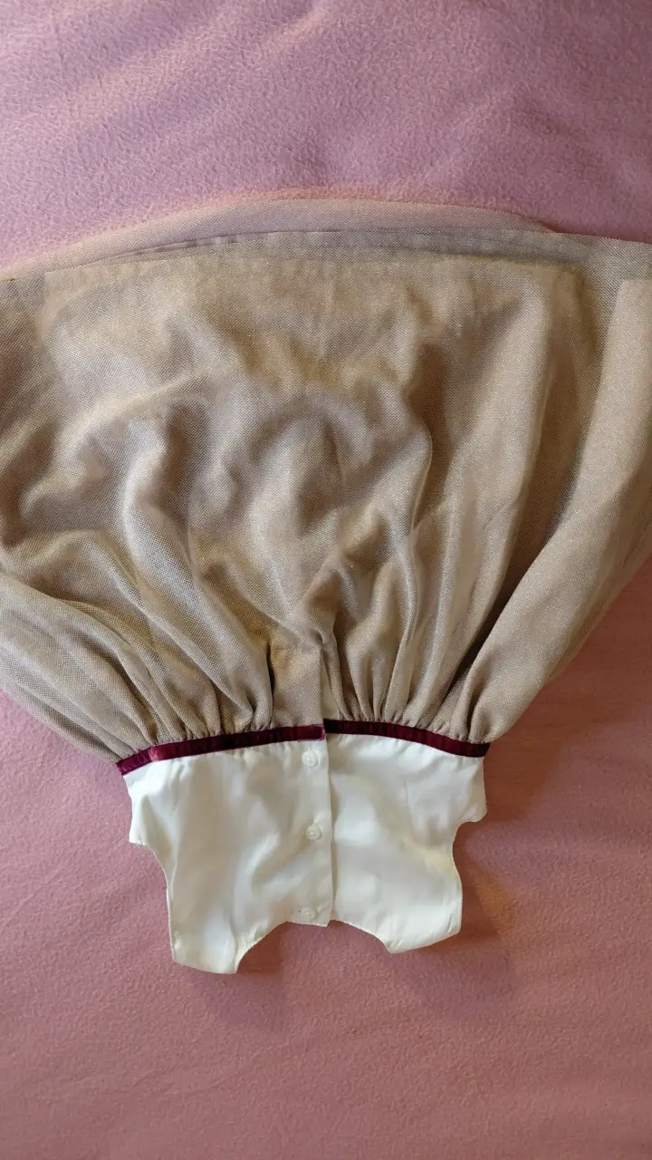 Vestidos talla 12 M color beige y blanco - 2