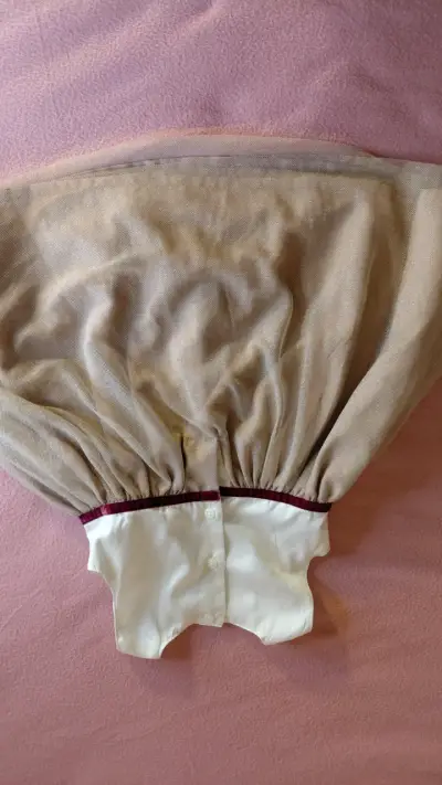 Vestidos talla 12 M color  beige y blanco - miniatura 2
