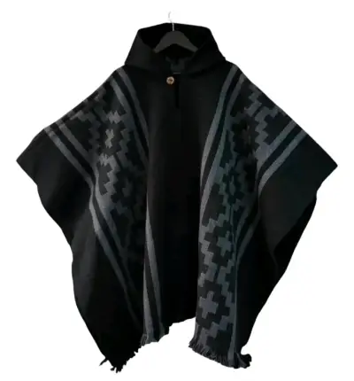 Poncho lana de alpaca Unisex Talla unica - miniatura 3