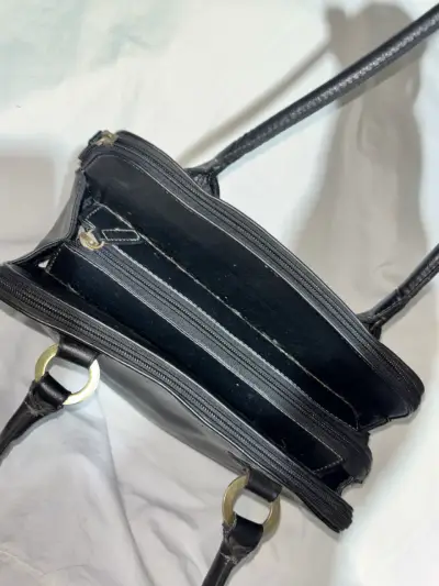 Cartera de cuero negra Amphora - miniatura 2