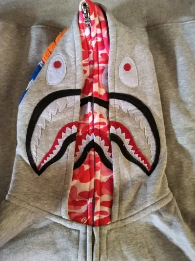 Polerón bape shark doble capucha - miniatura 2