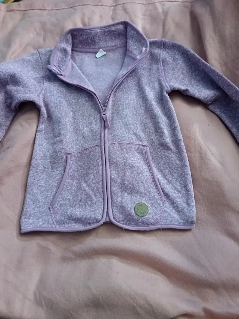 Chaqueta polar morada para niños - 1