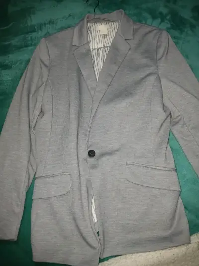Blazer gris para mujer HM - miniatura 2