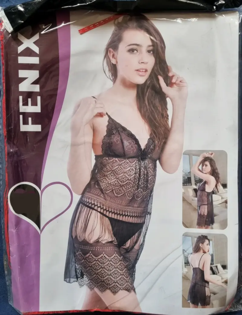 Conjunto lencería morado calado - 2