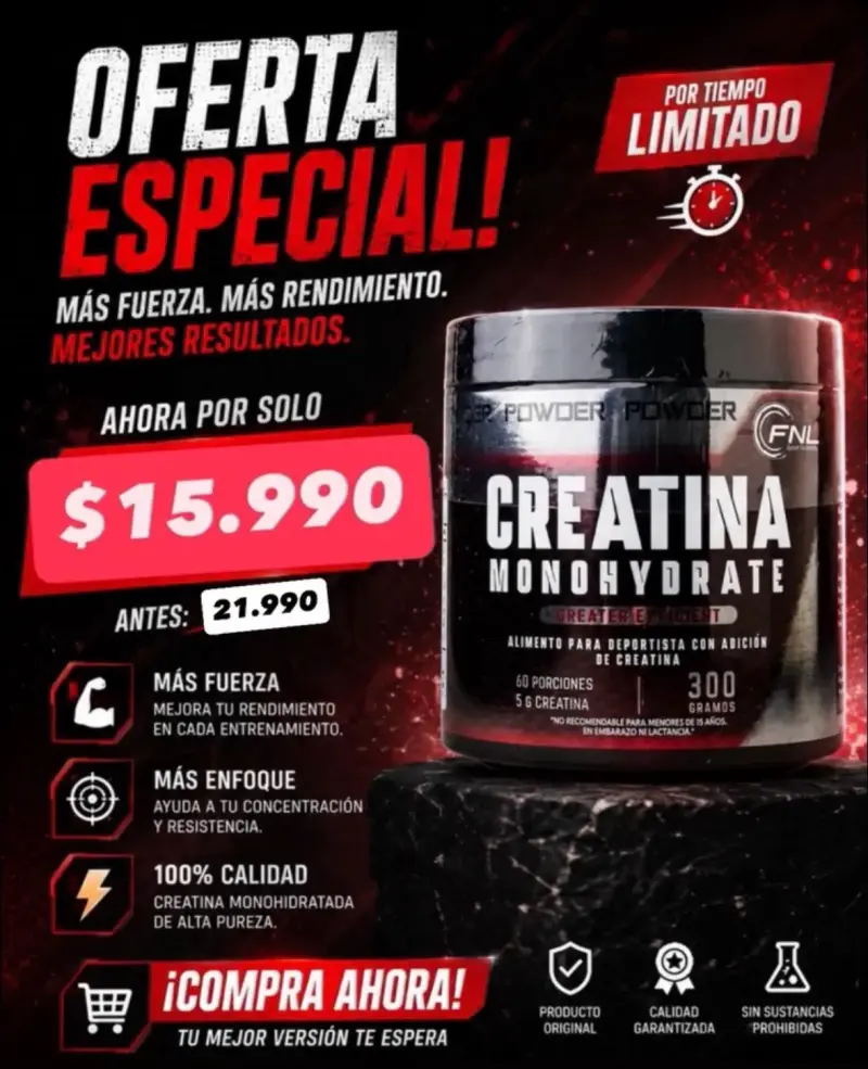 Creatina Monohidratada 300g