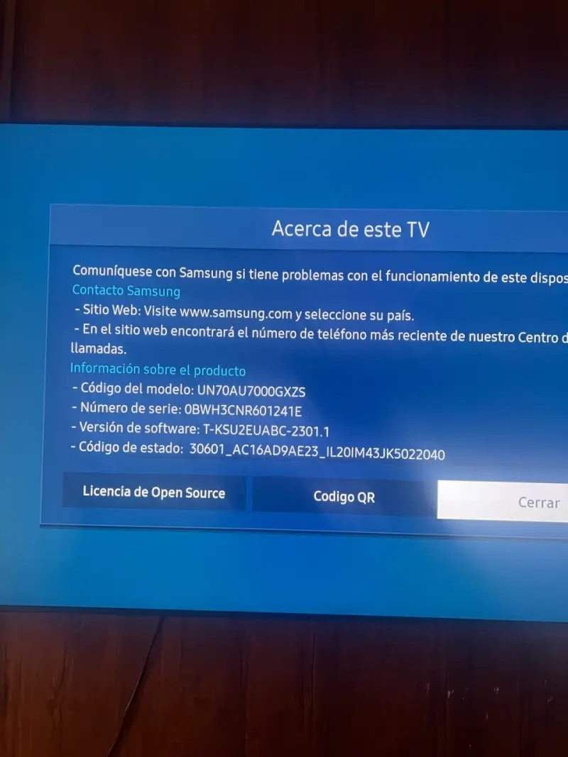 Smart TV Samsung 70” 4K - 5