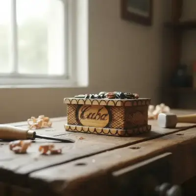 Cajita tallada en madera decorativa Made in Cuba - miniatura 3