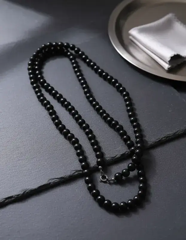 Collar de perlas negras - 3