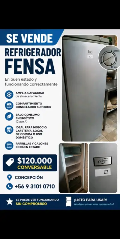Refrigerador vertical plateado - miniatura 5