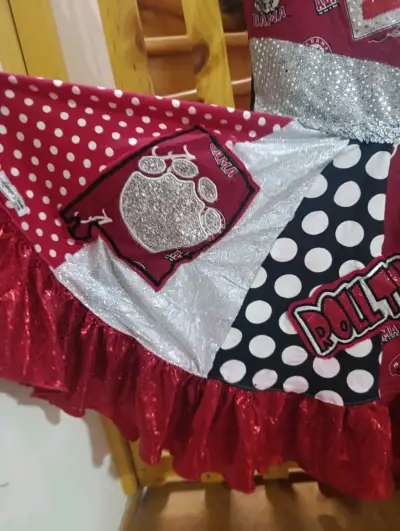 Vestido o disfraz de animadora de futbol - miniatura 3