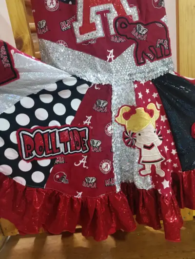 Vestido o disfraz de animadora de futbol - miniatura 4