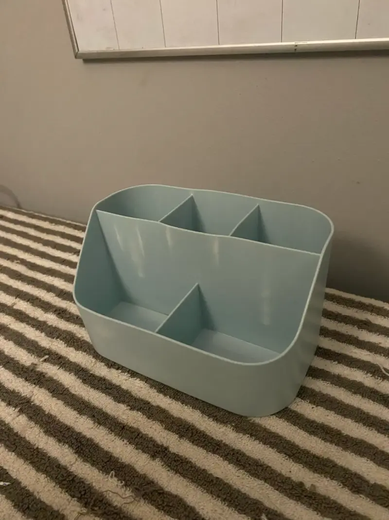 Organizador azul de plástico - 2