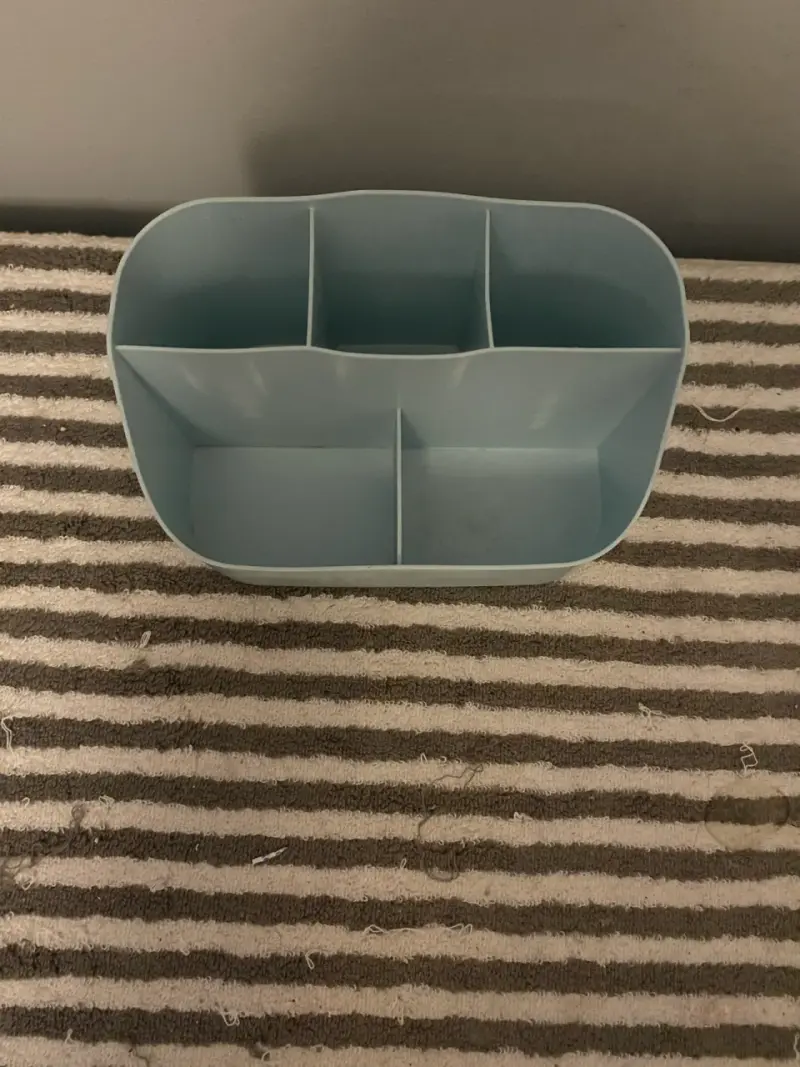 Organizador azul de plástico - 3
