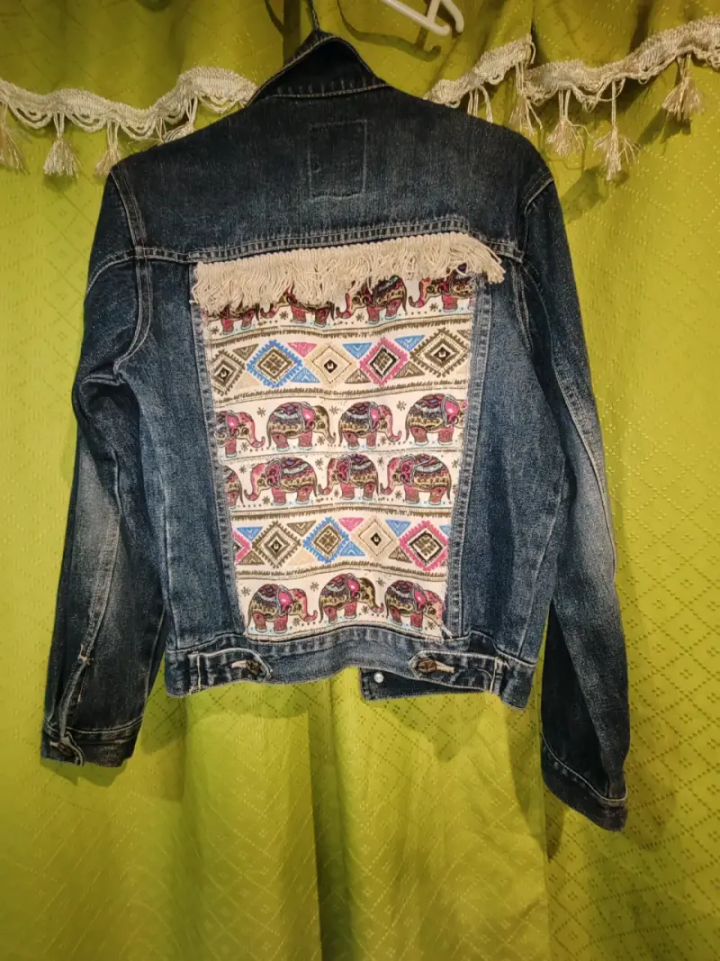 Chaqueta de mezclilla bordada - 2