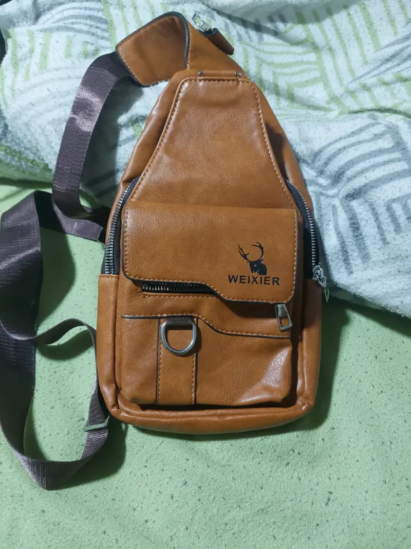 Mochila cruzada marrón Weixier