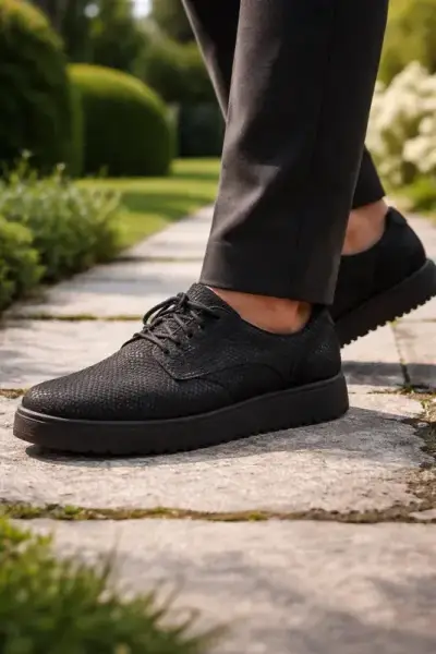 Zapatos formales negros Unisex Pollini  Talla 41 - miniatura 1
