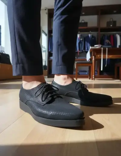 Zapatos formales negros Unisex Pollini  Talla 41 - miniatura 4
