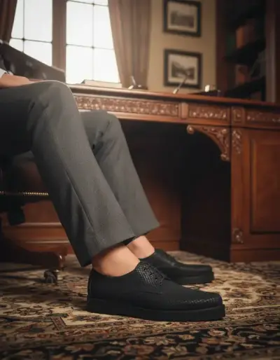 Zapatos formales negros Unisex Pollini  Talla 41 - miniatura 5