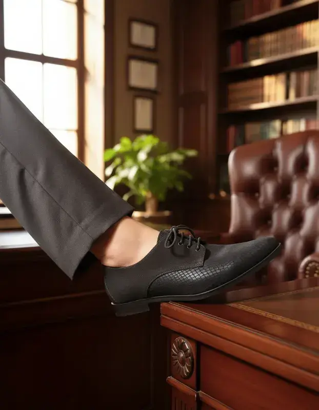 Zapatos formales negros Unisex Pollini Talla 41 - 6