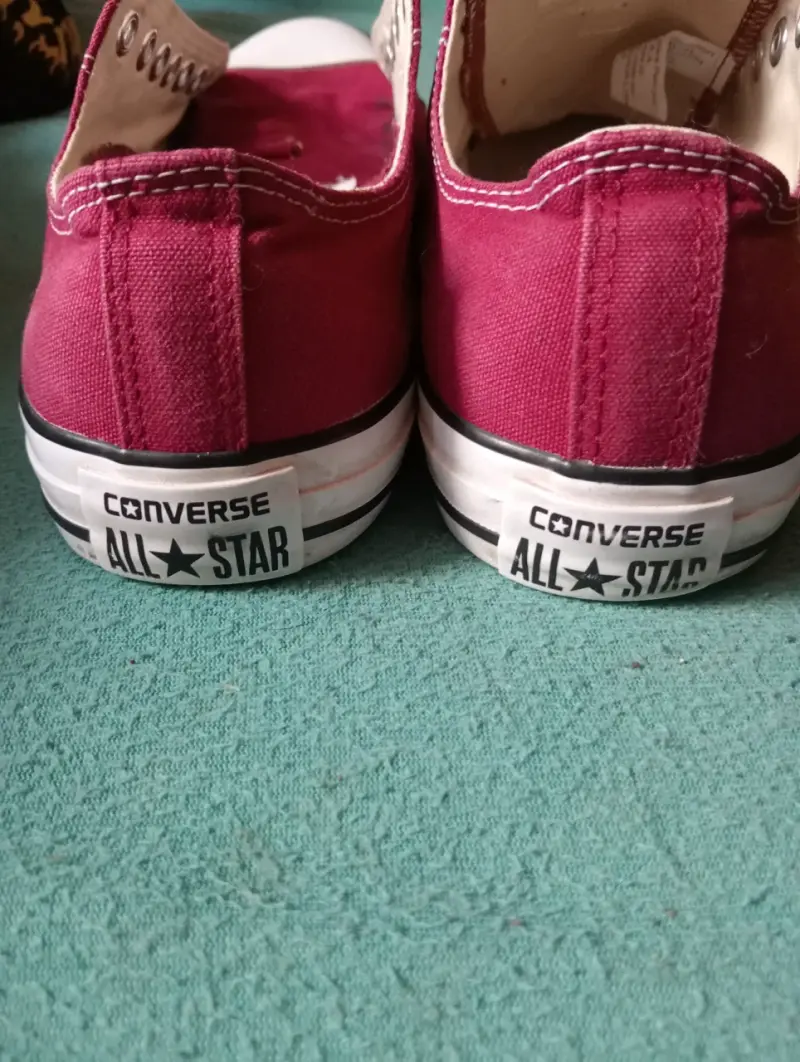 Zapatillas Converse bordó sin cordones - 3