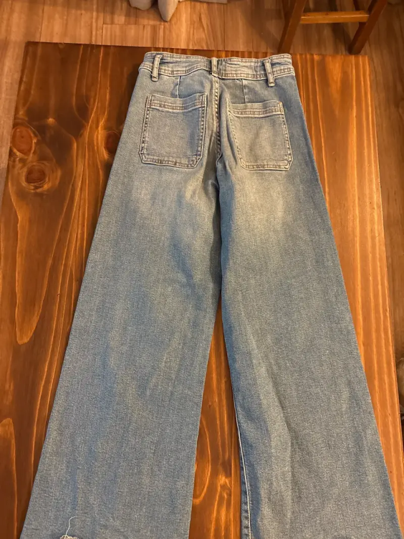 Jeans anchos azul - 3