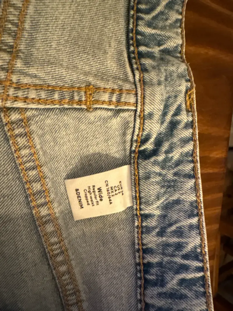Jeans anchos celestes - 2
