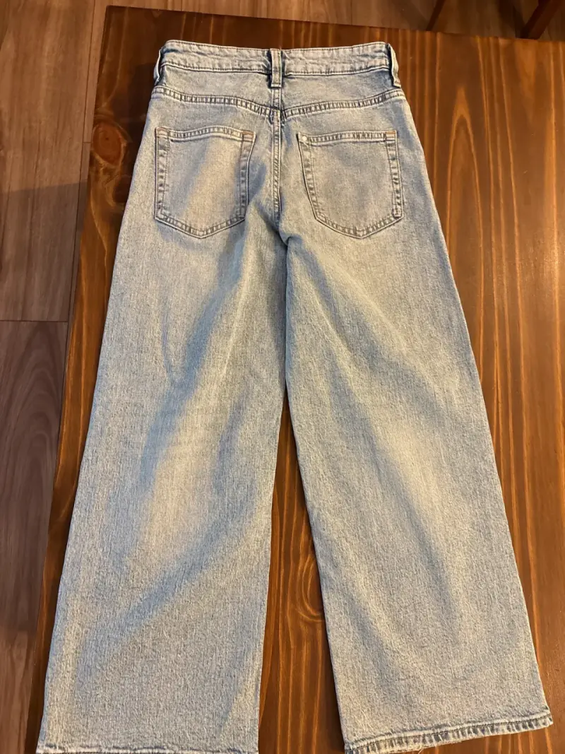 Jeans anchos celestes - 3