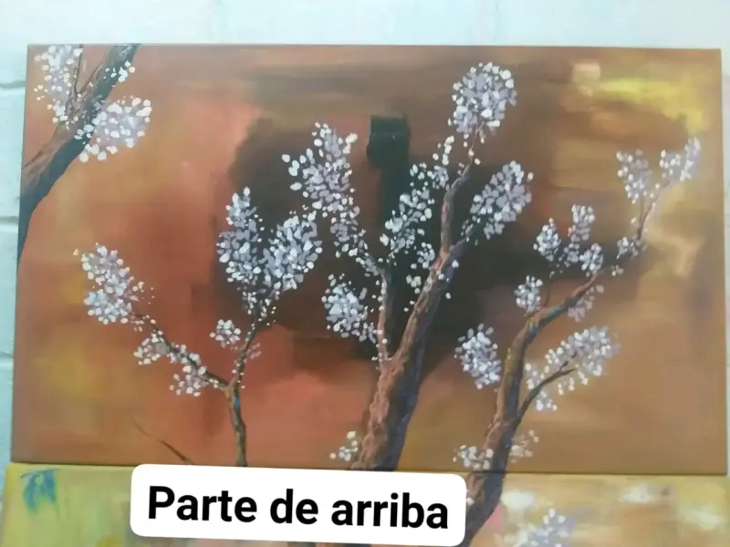 Cuadro de flores en árbol - 2