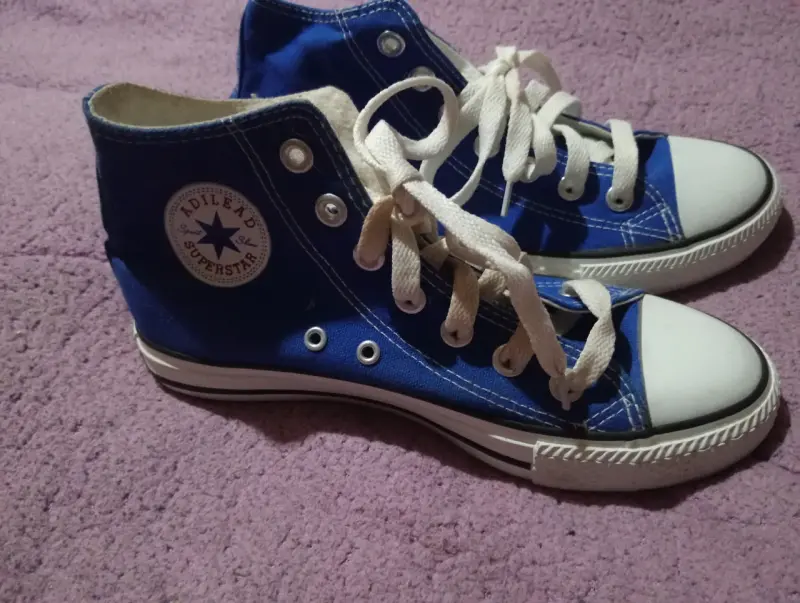 Zapatillas altas azules - 3