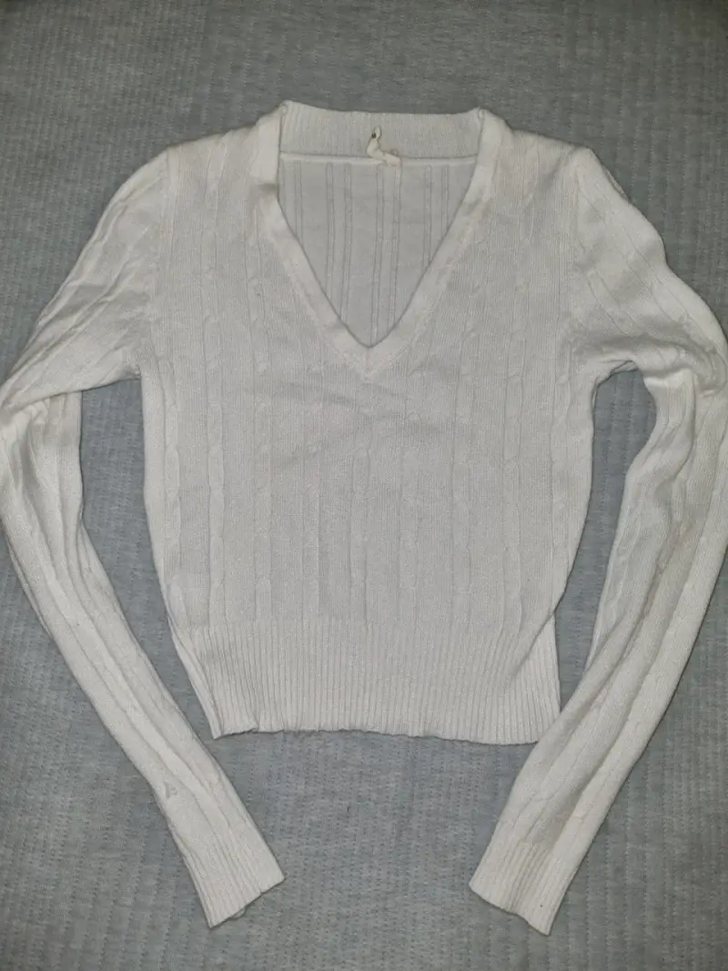 Suéter blanco de lana