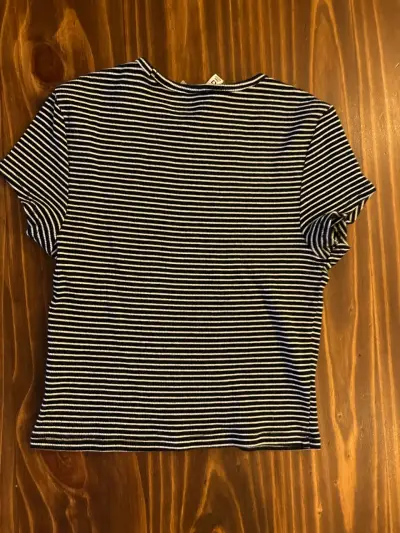 Polera rayada blanco y negro - miniatura 3