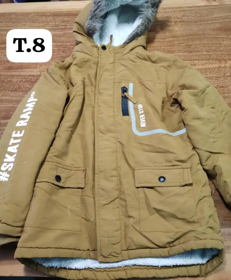 Parka niño color camel T.8
