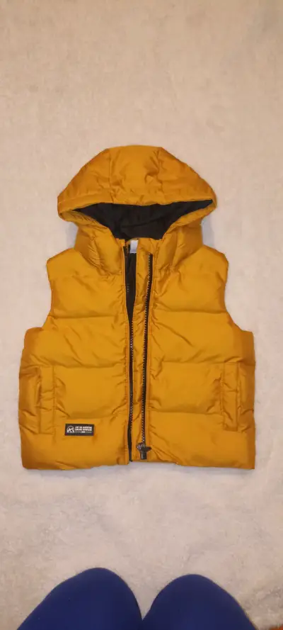 Chaleco acolchado amarillo niño - miniatura 1