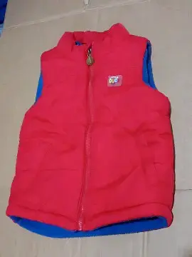 Chaleco de abrigo rojo para niños