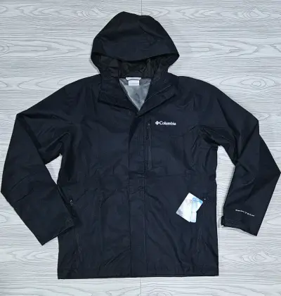 Chaqueta impermeable Columbia negra - miniatura 1