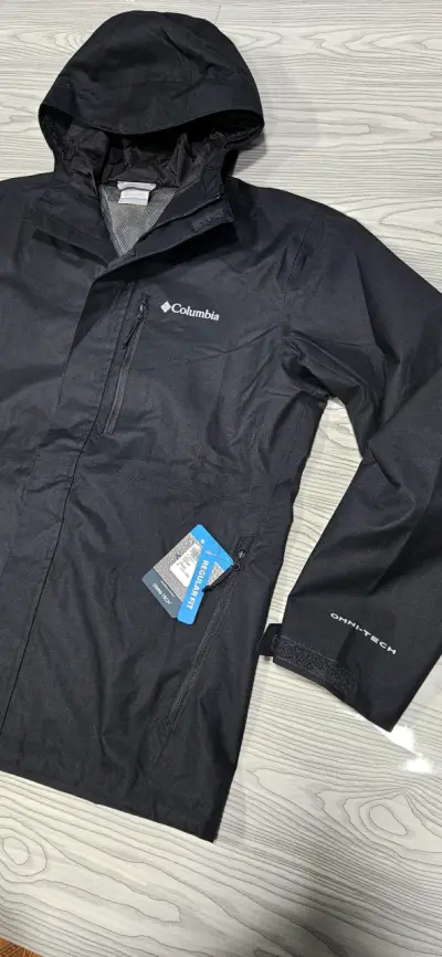 Chaqueta impermeable Columbia negra - miniatura 2