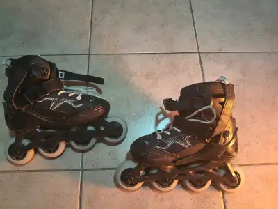 Patines en línea negros usados - miniatura 5