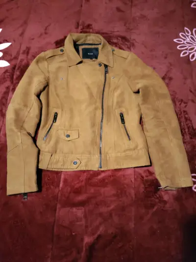 Chaqueta caramelo de gamuza - miniatura 1