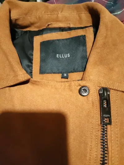 Chaqueta caramelo de gamuza - miniatura 2