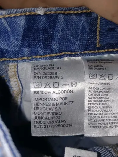 Jeans con diseño a cuadros - miniatura 3