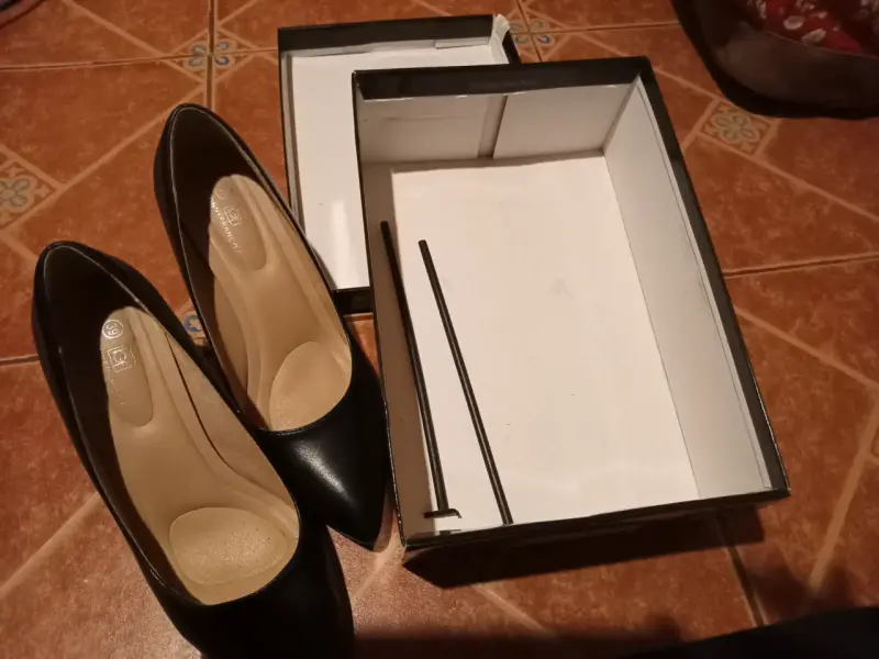 Zapatos de taco negro elegantes - 3