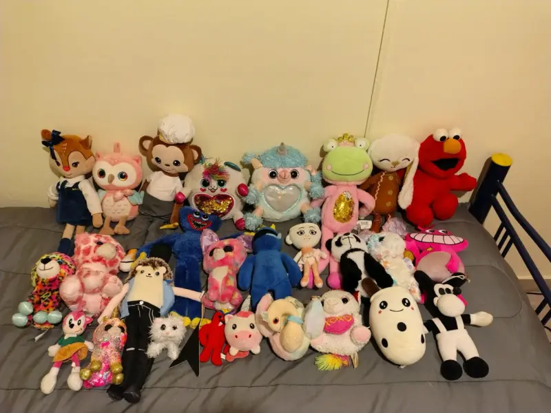 Lote de peluches variados coloridos