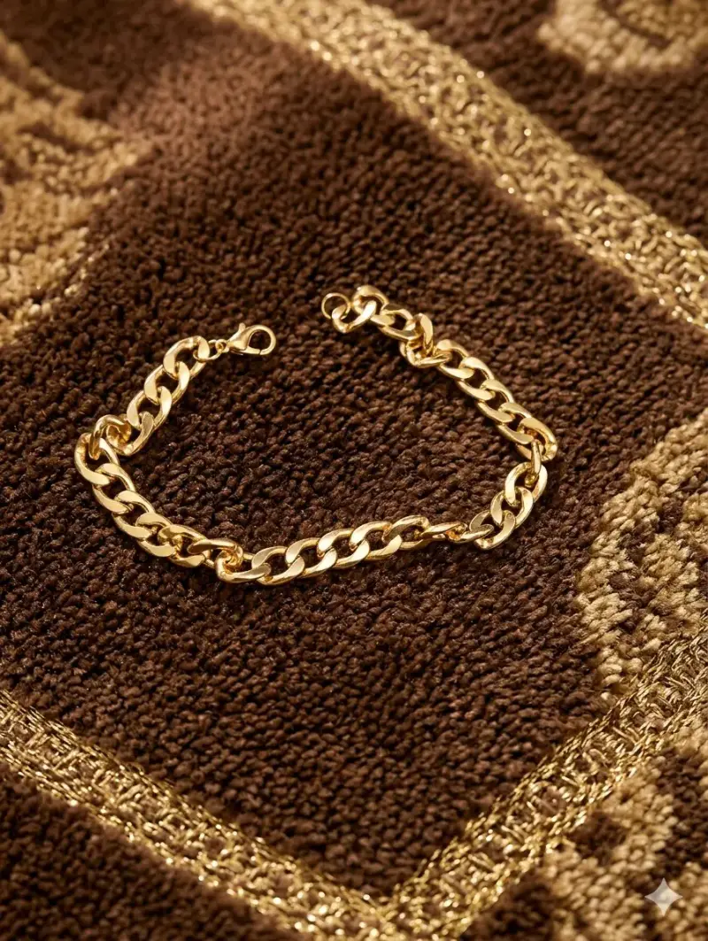 Pulsera cadena dorada